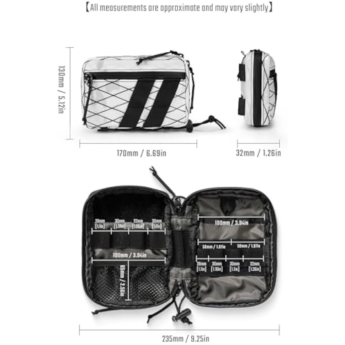 TACTICAL GEEK EDC Compact Waist Pocket Pouch, Multi-Purpose Molle EDC Pouch Gadget Organizer