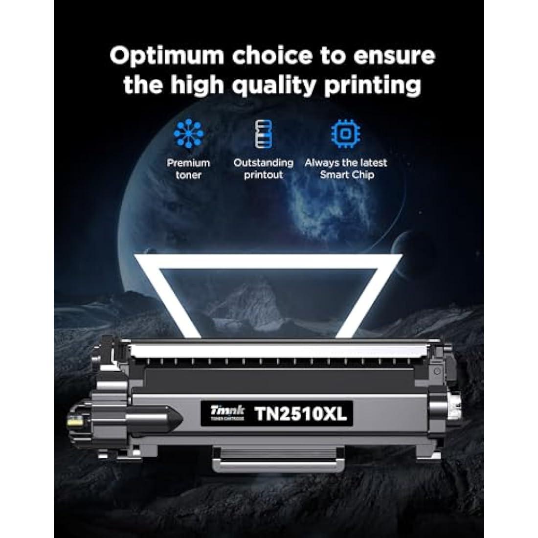 Timink TN2510 TN2510XL Toner Compatible with Brother TN-2510 TN 2510XL for Brother HL-L2400DWE DCP-L2665DW DCP-L2627DWE MFC-L2835DW MFC-L2827DWXL DCP-L2627DW DCP-L2627DWXL MFC-L2860DWE (2 Black)