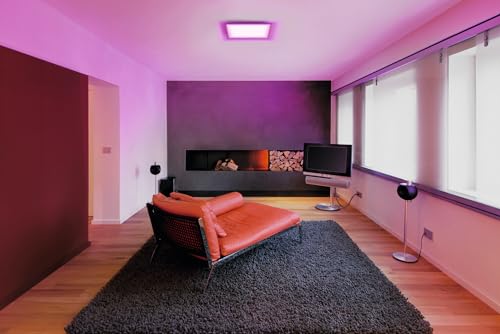 LEDVANCE Smart LEDPanel Luminaire with WiFi Technology for Inside, Tunable White (3000-6500K), RGB Colors Changeable, 450 mm X 450 mm, Compatible with