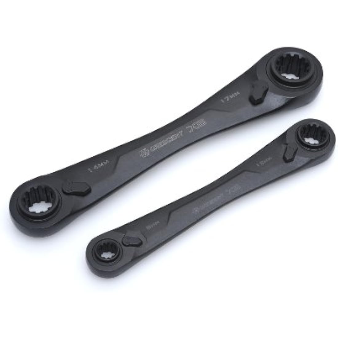 Crescent CX6DBM2 2 Piece X6 4-in-1 Double Box Ratcheting Wrench Set Metric, 8-19mm