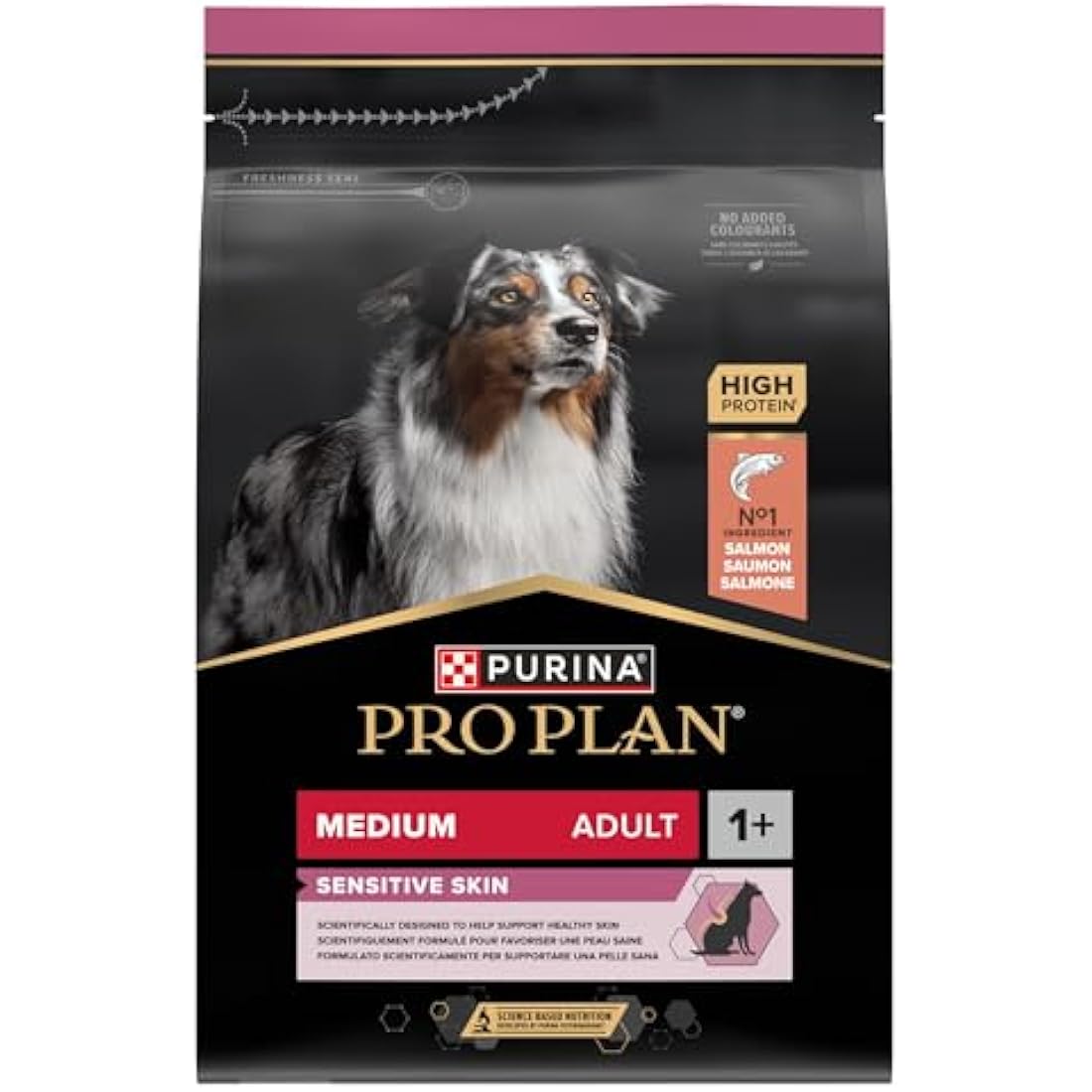 PRO PLAN® Medium Adult Dog Sensitive Skin Dry Dog Food with Salmon 3kg
