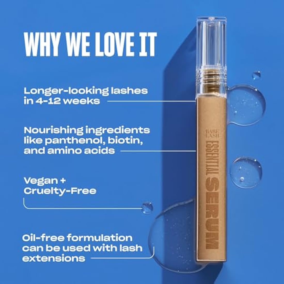 Babe Original Essential Lash Serum - Transform Your Lashes with Longer-Looking, Fuller-Looking Results - 4ml