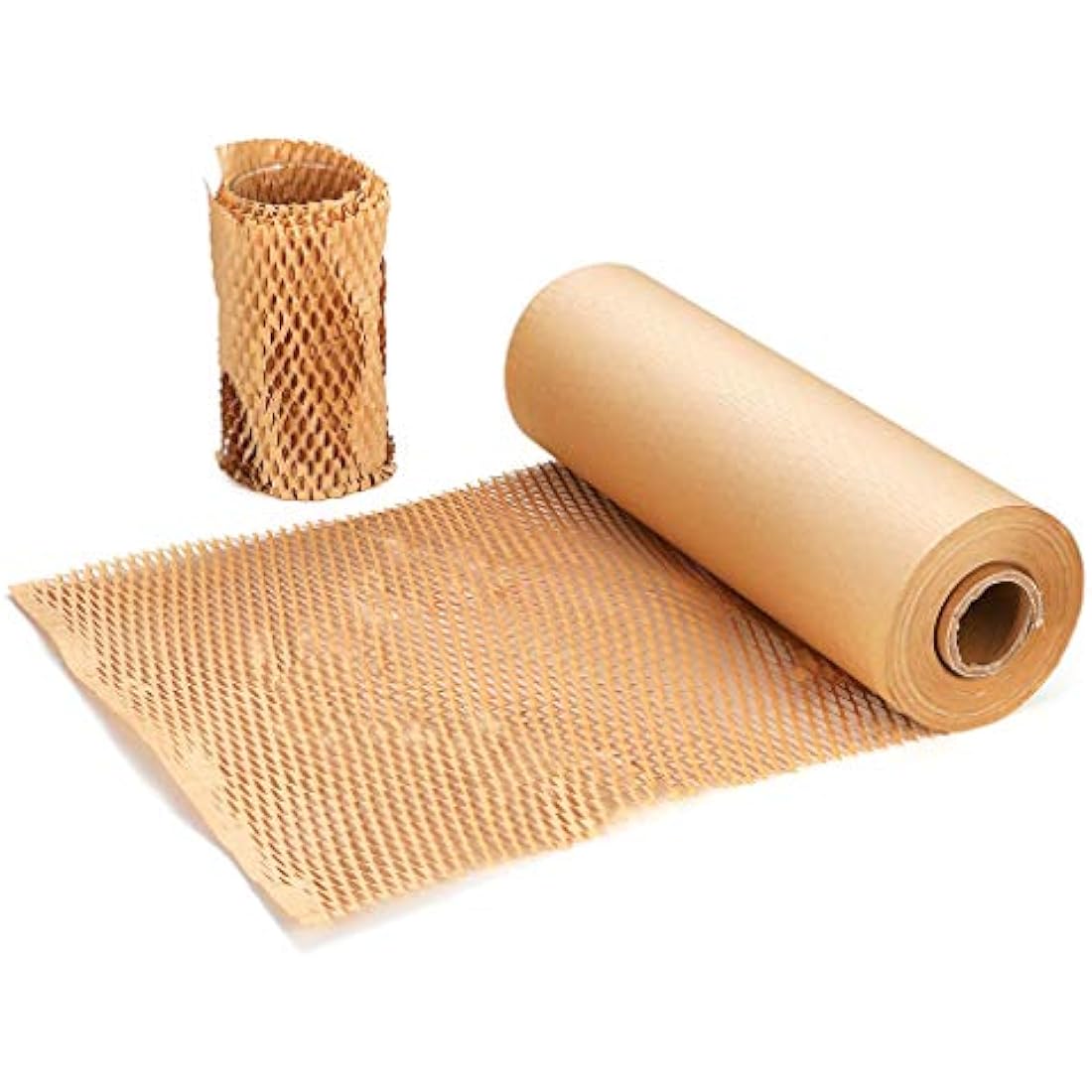 Packing Paper Cushioning Wrap SZSYumUnion Honeycomb Wrap Paper Roll Perforated-Packing 1200 Inch x 12 Inch Packaging Wrap for Moving House Shipping Breakables(Bubble Wrap Alternative)
