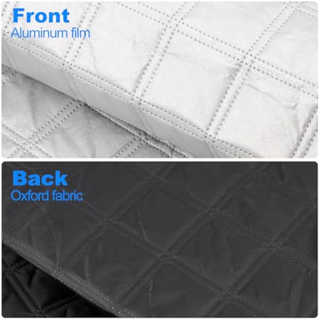 CICMOD Windscreen Cover Front Window Sunshade External Thermal Screen Wrap Cover for Fiat Ducato Peugeot Boxer Motorhome - Silver