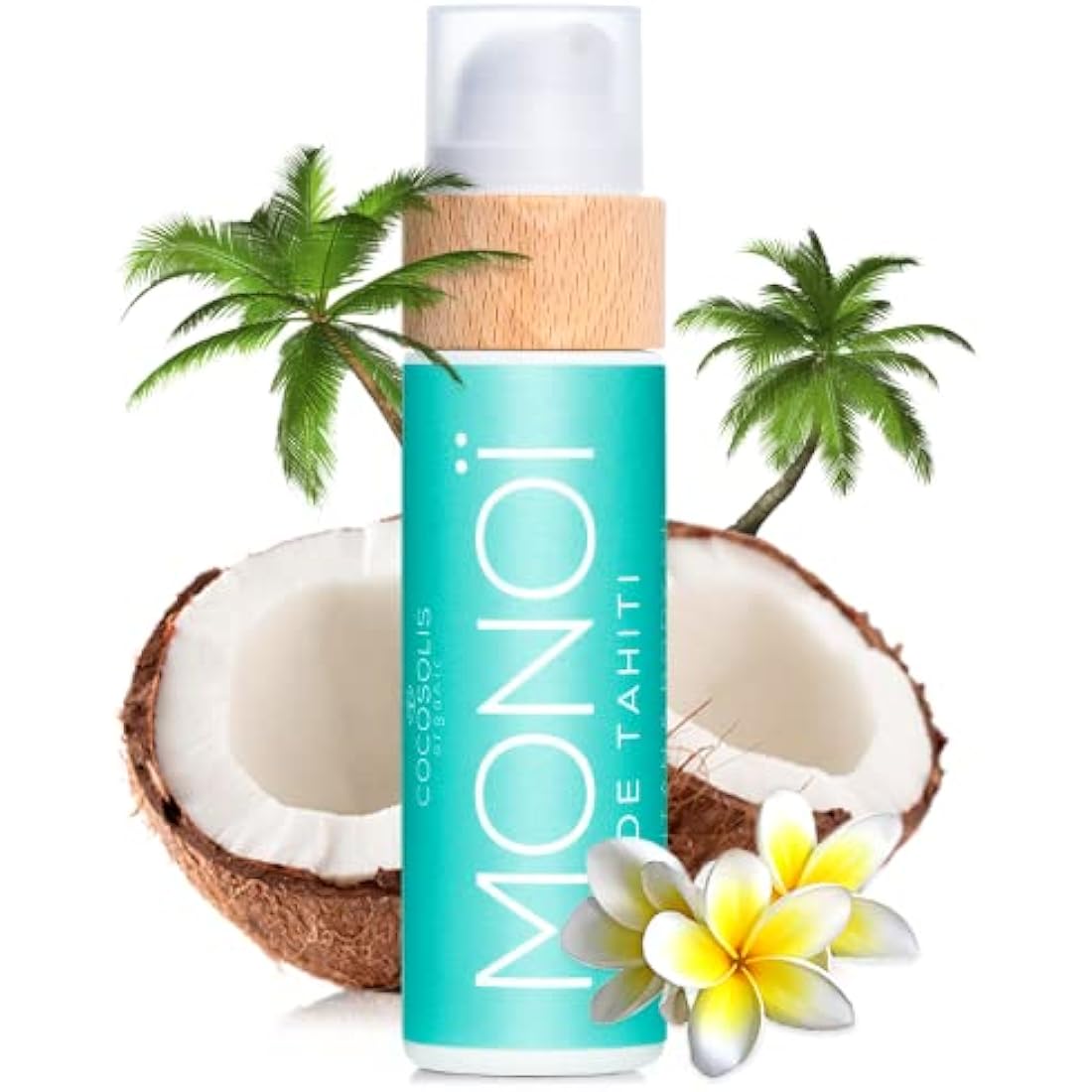 COCOSOLIS MONOI Accelerator - Organic Tanning Oil with Vitamin E & Monoi de Tahiti Oil for a Fast Intensive Tan - Tanning Enhancer for a Chocolate Tan - Nourishing Body Lotion (200)