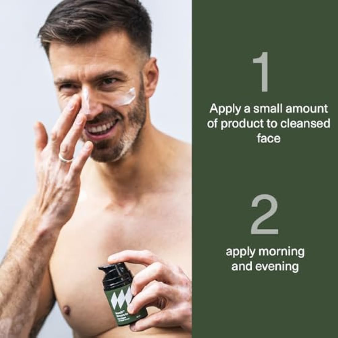 Monolit Face Cream with Algae Extract, For Man, Nourishing Avocado Oil, Anti-aging Spirulina, Moisturizing Coconut Oil, 50ml