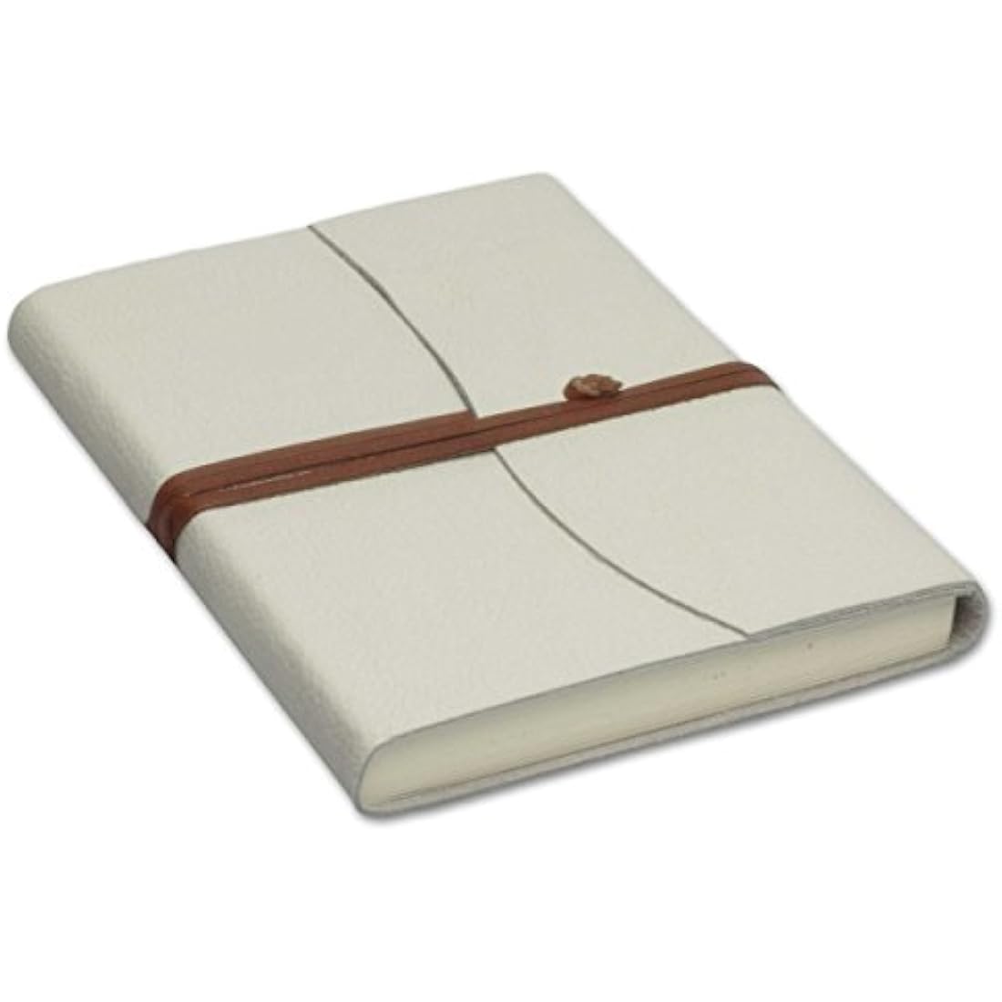 Capri Large Leather Journal A5 (15x21 cm) Ivory