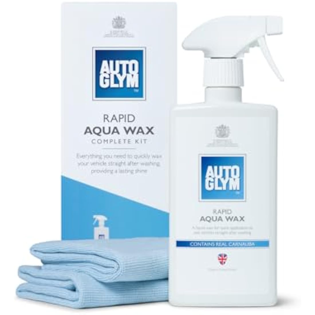 Autoglym Rapid Aqua Wax , 500ml - Complete Car Wax Kit Made To Protect All Exterior Surfaces Including Car Paint, Rubber And Glass