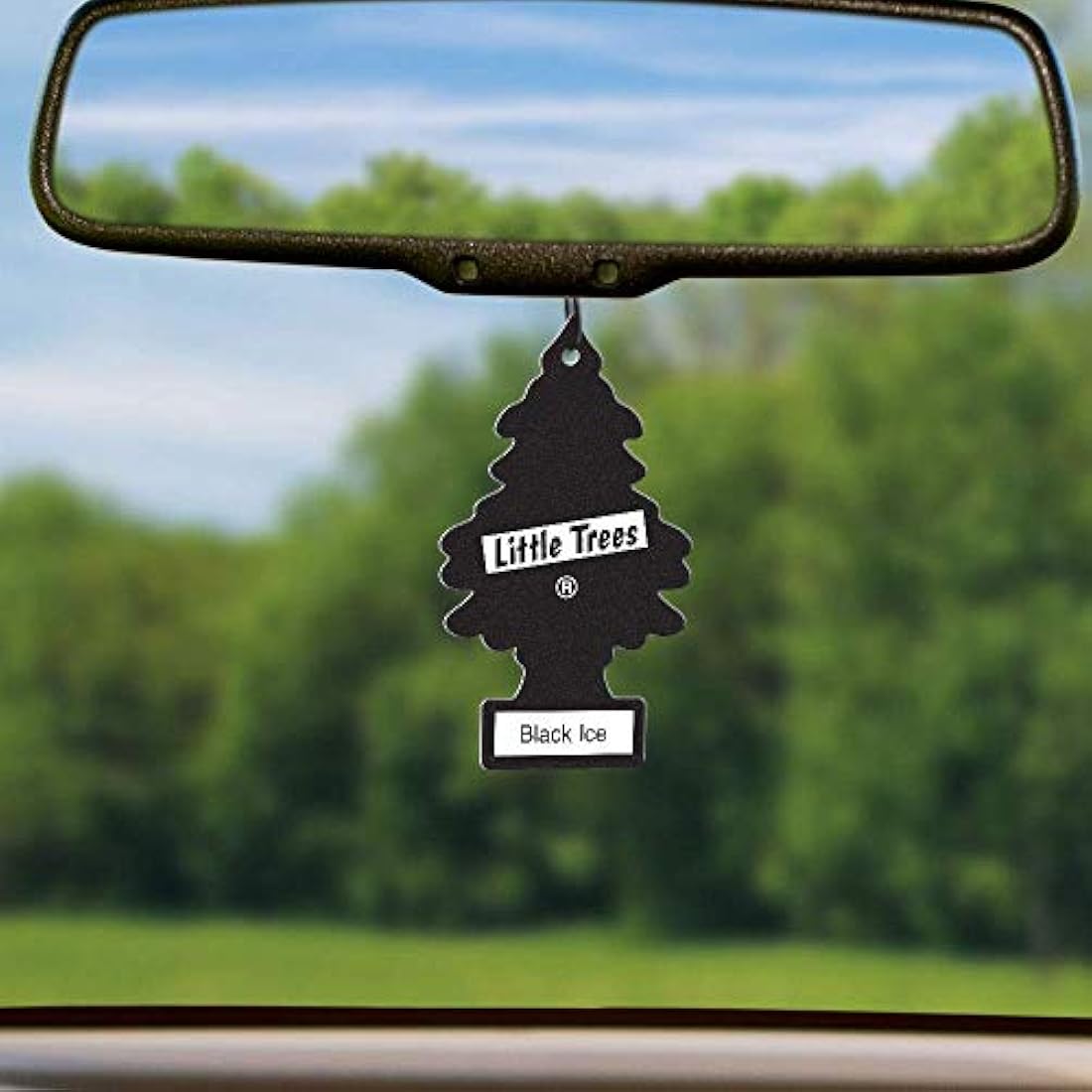 Little Trees Air Freshener Tree MTR0004B Black Ice Fragrance For Car Home Boat Caravan - 24 Pack