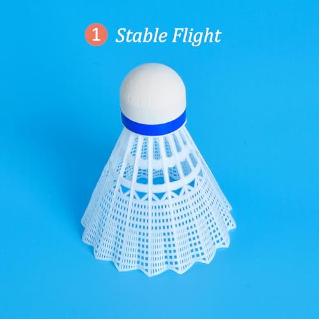 BAIHUALIN WHiZZ Shuttlecocks Badminton Durable Nylon Shuttles for Indoor Outdoor Recreational Game Practice Sports