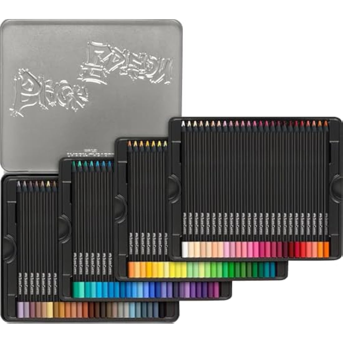 Faber-Castell Black Edition Colour Pencils, Tin of 100