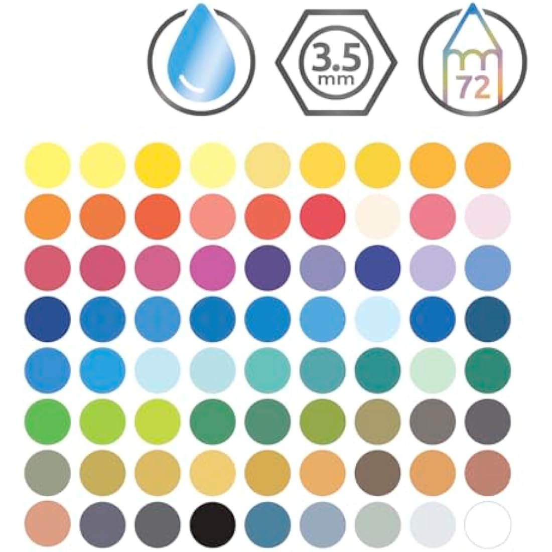 Derwent Watercolour Pencils, Painting & Drawing, Set Of 72 In Wooden Gift Box, Ideal For Blending & Layering, Professional Quality, 32891