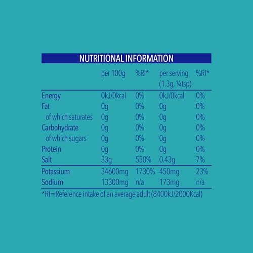LOSALT – Reduced Sodium Salt | Original (non-iodised) | Great Tasting Salt Alternative/Substitute with 66% less sodium | 350g tub (case of 6)