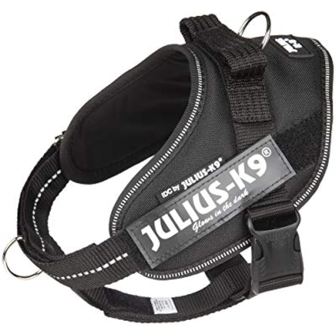Julius-K9 Dog Harness with Front Control Belt, Black, S/Mini