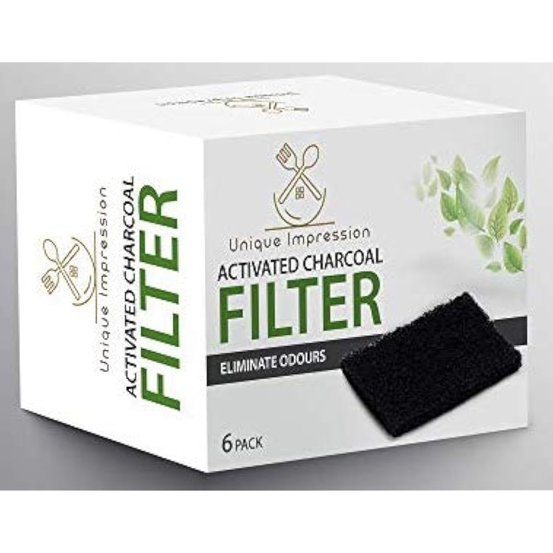 Activated Carbon Odour Filter For Joseph & Joseph Food Waste Caddy And Bins - Replacement Filters For Joseph Joseph Kitchen Compost Bin - Fits Perfectly in all Joseph Joseph Bins And Caddy - 6 PACK
