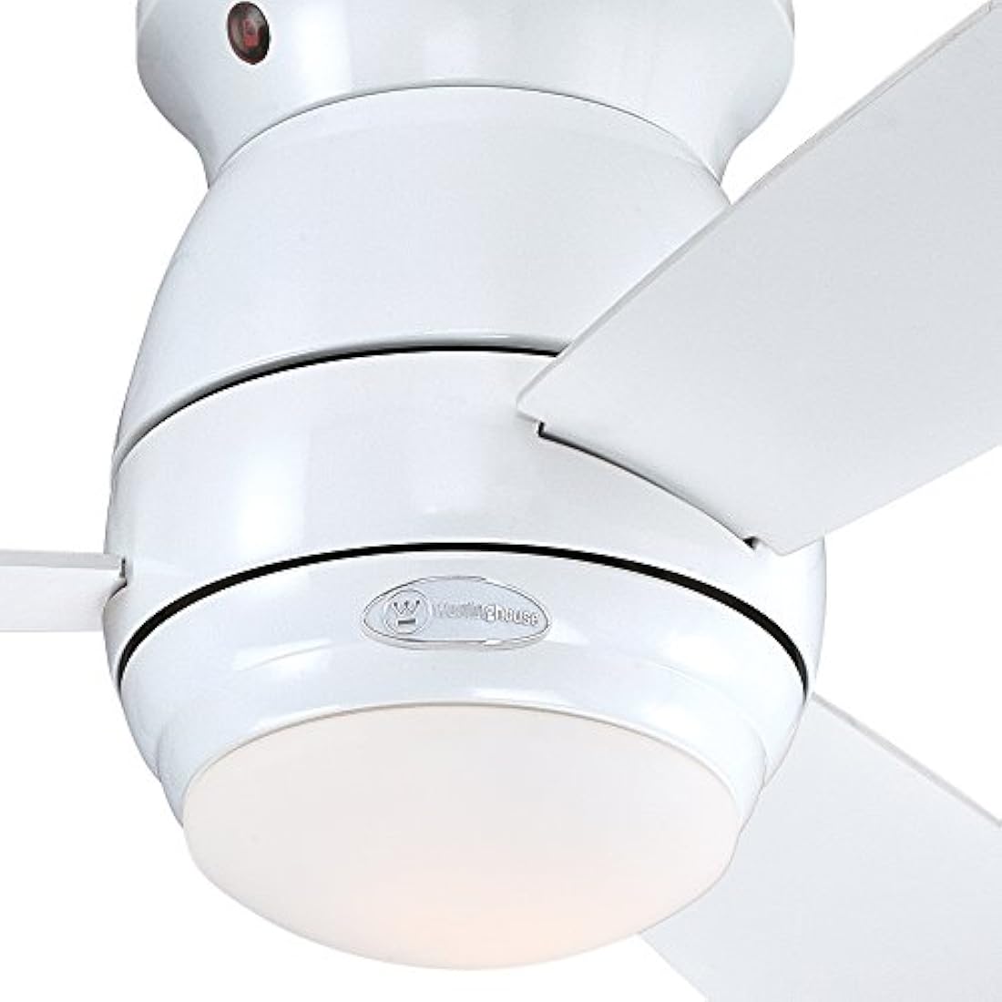 Westinghouse Lighting 72180 Halley 112 cm White Indoor Ceiling Fan, Light Kit with Opal Frosted Glass