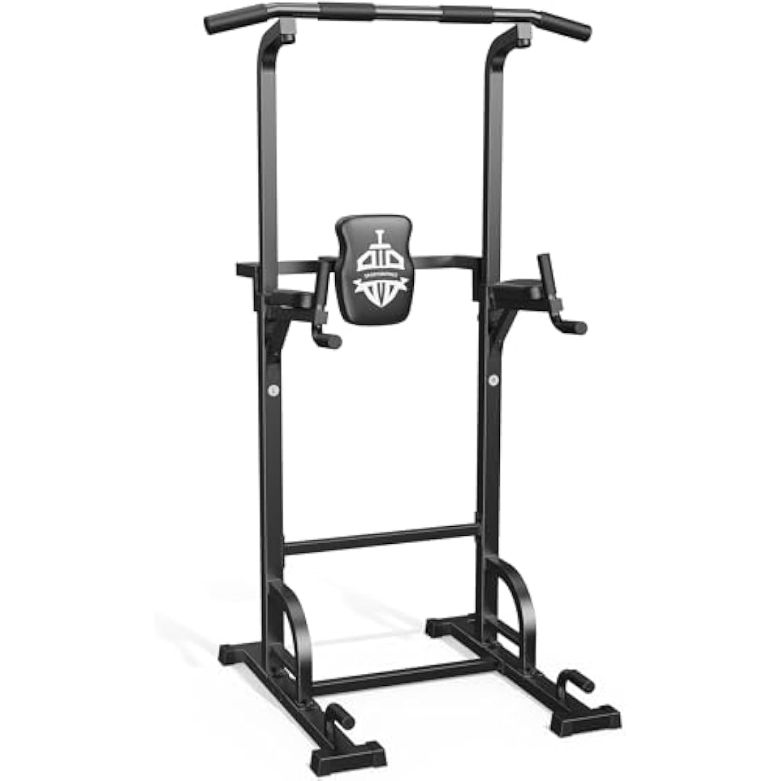 Sportsroyals Power Tower Dip Station Pull Up Bar for Home Gym Strength Training Workout Equipment, 450LBS.