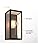 National Lighting Outdoor Wall Light - Matt Black Stainless Steel Boxed Lantern with Glass Panels - IP44 Rated Outside Light - Compatible with 28W 240V E27 Eco GLS or LED E27 (Not Included)