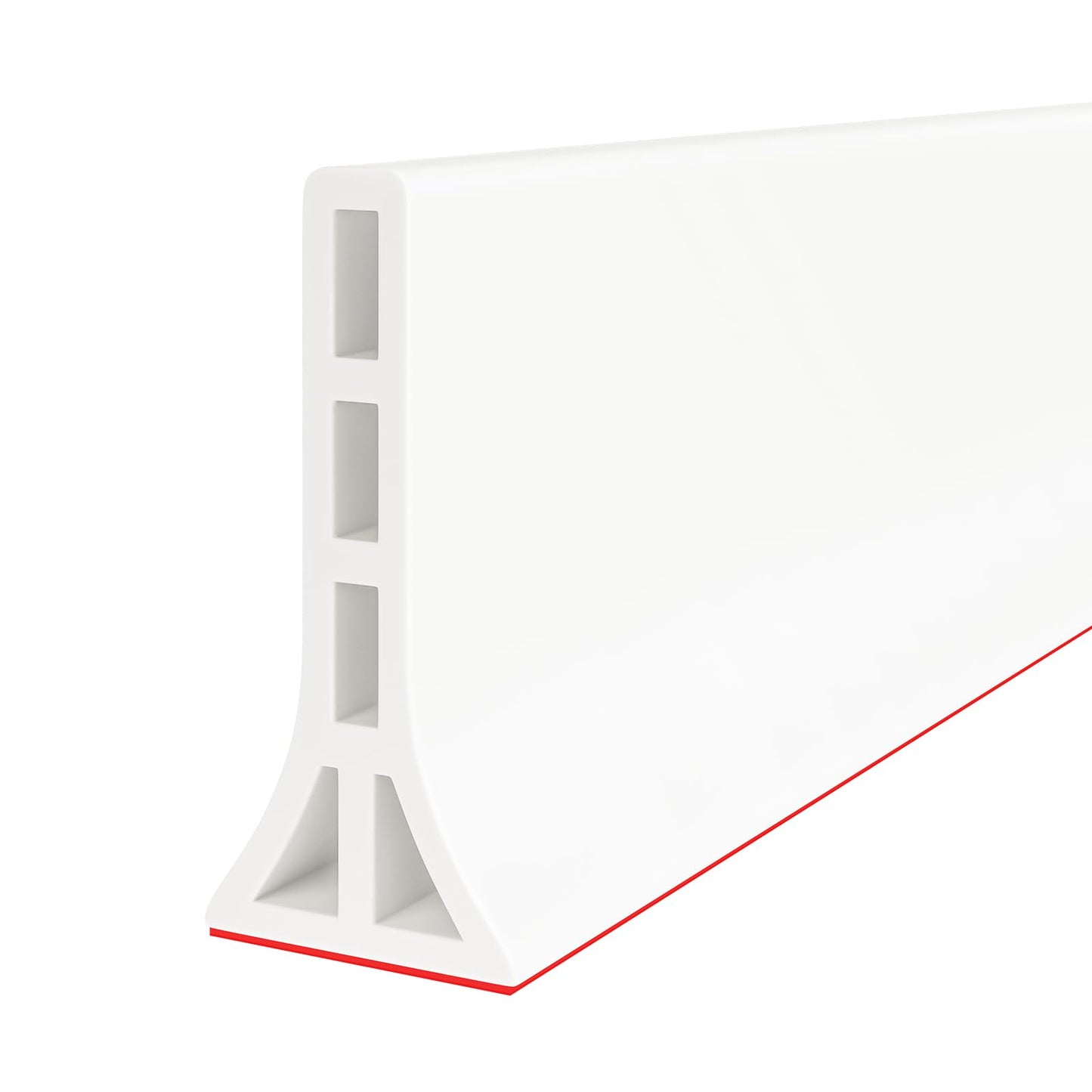 DLYYPLUS 3" High Collapsible Shower Threshold Water Dam 67"/1.7M Water Stopper Barrier Keeps Water Inside Threshold Dry and Wet Separation for