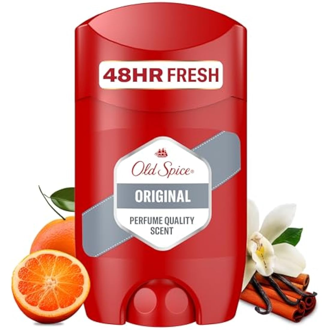Old Spice Original Deodorant Stick For Men, Aluminium Free, Long Lasting Perfume Quality Scent, 48H Fresh, Invisible on Black & White, Multipack 6 x 50ml
