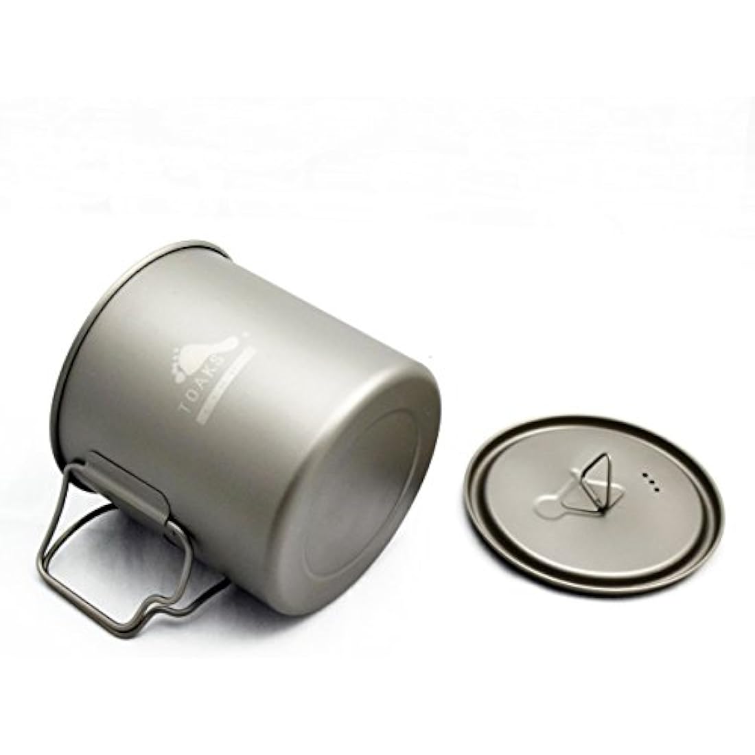 TOAKS Titanium Camping Pot Cup(375ml, 450ml, 550ml, 650ml, 750ml, 800ml, 900ml) … (650ml[POT-650-L])