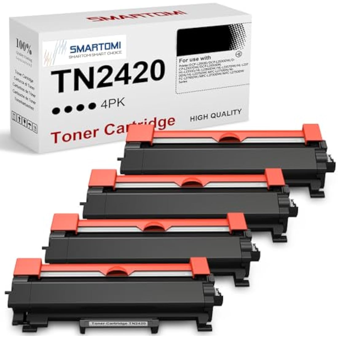 SMARTOMI TN2420 TN2410 Toner Cartridge Replacement for Brother TN2420 TN2410 for Brother MFC-L2710DW HL-L2350DW DCP-L2530DW HL-L2310D HL-L2370DN MFC-L2710DN MFC-L2730DW MFC-L2750DW DCP-L2510D