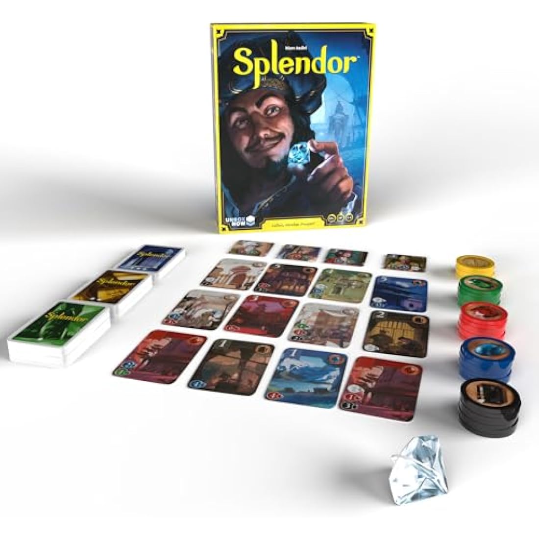 Space Cowboys Asmodee | Splendor | Family Card Game | Ages 10+ | 2 to 4 Players | 30 Minutes Playing Time