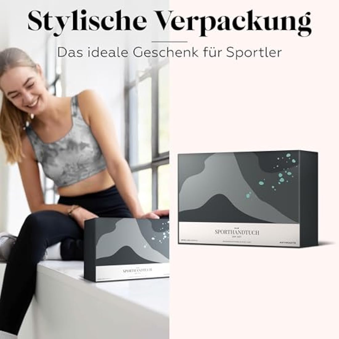 nujë Fitness Towel with Pocket Microfiber 2-Piece Set | WITH GIFT PACKAGING| Fitness Towels| Extra Large & with Flap | Sports Towels | Gym Towel Set