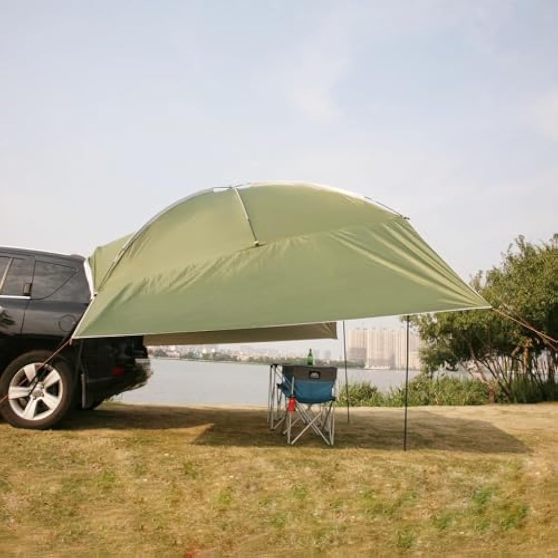 Outdoor Camping Car Tailgate Canopy Shade Tent car gazebo tent Large Car Rear Tent SUV Awning for Sun Shelter