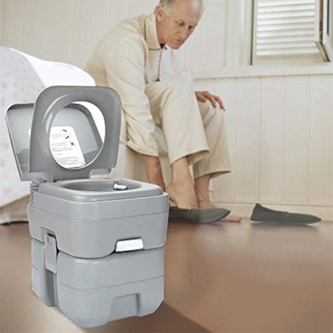 Krispich Portable Camping Toilet, 20L