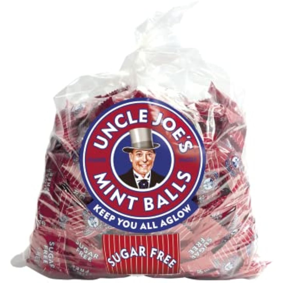 Uncle Joe's | Sugar Free Mint Balls | 2kg Bulk Bag | Traditional Mint Balls made using the same recipe from 1898 | Natural Ingredients | Free From Artificial Colors | Guilt-Free Treat