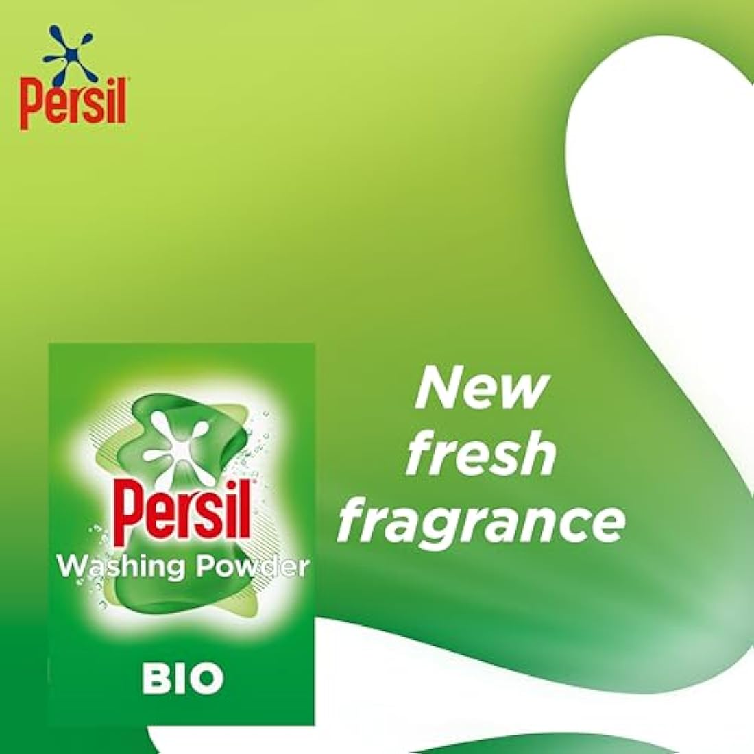 Persil Bio Washing Powder 100% recyclable pack for stain removal first time 4x 1.05 kg (84 washes)
