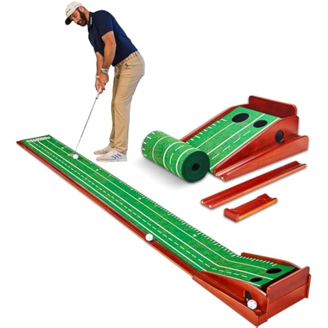 PERFECT PRACTICE Perfect Putting Mat - Official Putting Mat of Dustin Johnson