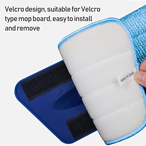 Ulable 6 Pack Spray Mop Heads Replacement Mop Pads Reveal Mop Cleaning Pad ,Fit for All Spray Mops & Reveal Mops Washable 16.5*5.11 Inches. (6 Pack Blue)