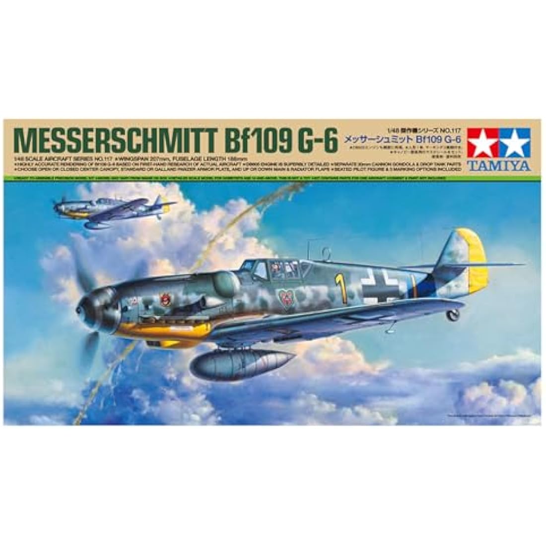 TAMIYA 61117 Messerschmitt BF-109 G6 1:48 Aircraft Model Kit