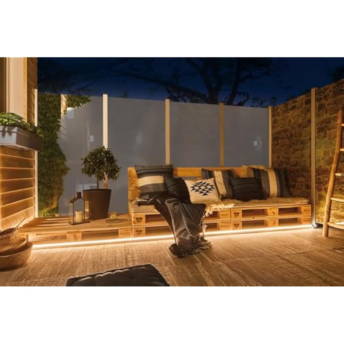 Paulmann 94191 Plug & Shine LED Exterior luminaire Flexible neon Strip incl. 1x31 watt IP67 dimmable Outdoors White Garden luminaire Plastic Garden Light 3000 K