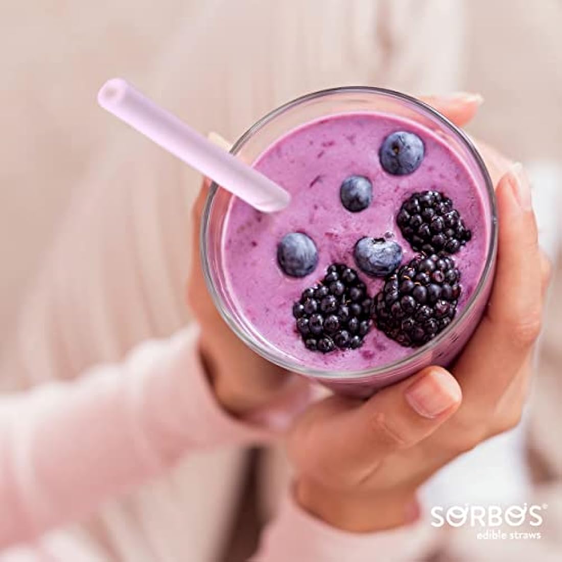 SORBOS Edible Straws, Assorted Flavors - Chocolate, Lemon, Lime, Strawberry, Sustainable, Allergen-free, Gluten-free, 100% Biodegradable (200 Straws)