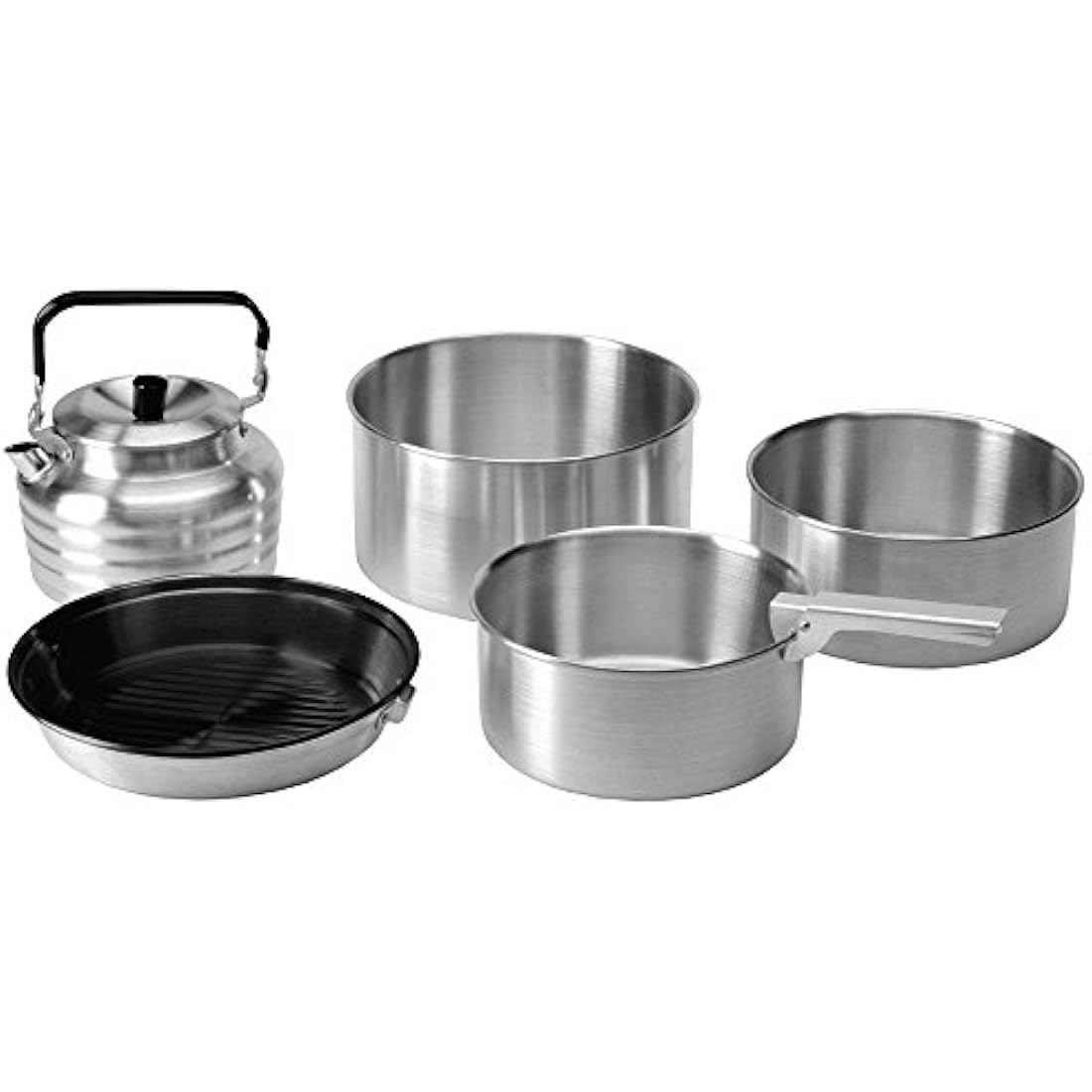 Vango Cook Set - Aluminium Camping Cookware Set - Silver