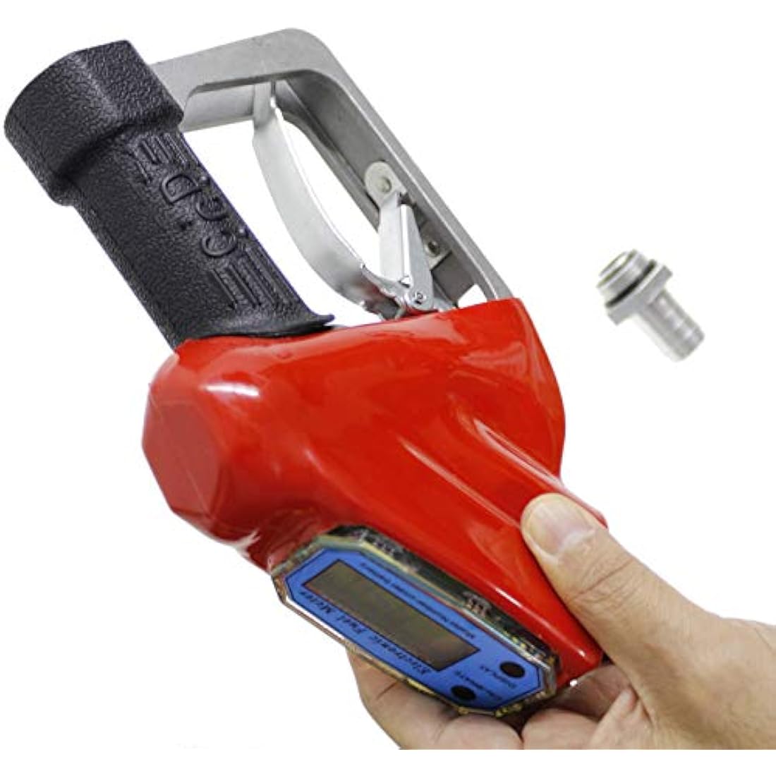 KATSU Diesel Dispensor Gun Digital Flow Meter Built-in 1-Inch 25mm Petrol Fuel Gasoline Filling Delivery Nozzle for Tractors Trucks Cars Marine 482215
