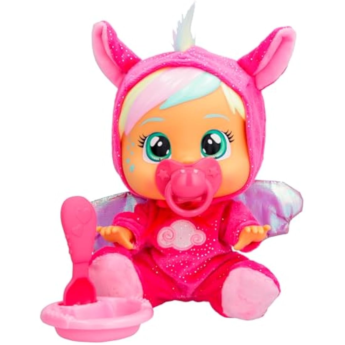 Cry Babies Loving Care Fantasy Hannah | Baby doll that cries Real tears with Pyjamas & 3 Accessories - Toy and Gift for Boys and Girls