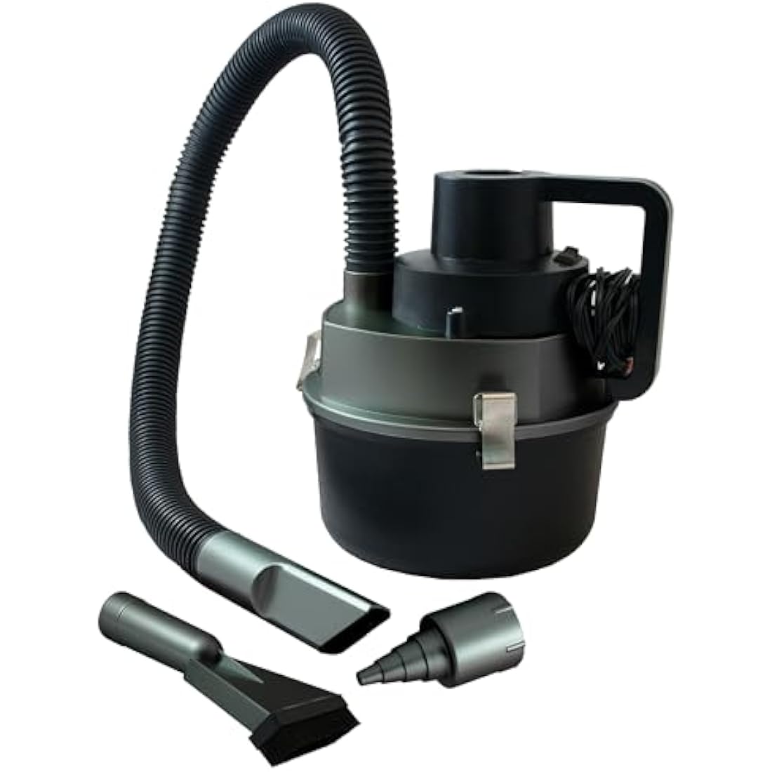 Sakura SS5311 120W Vacuum Cleaner, Perfect for Cars Boats Caravans, Wet and Dry Cleaner and Inflator, Washable Filter, Powered by 12V Socket, Pack of 1