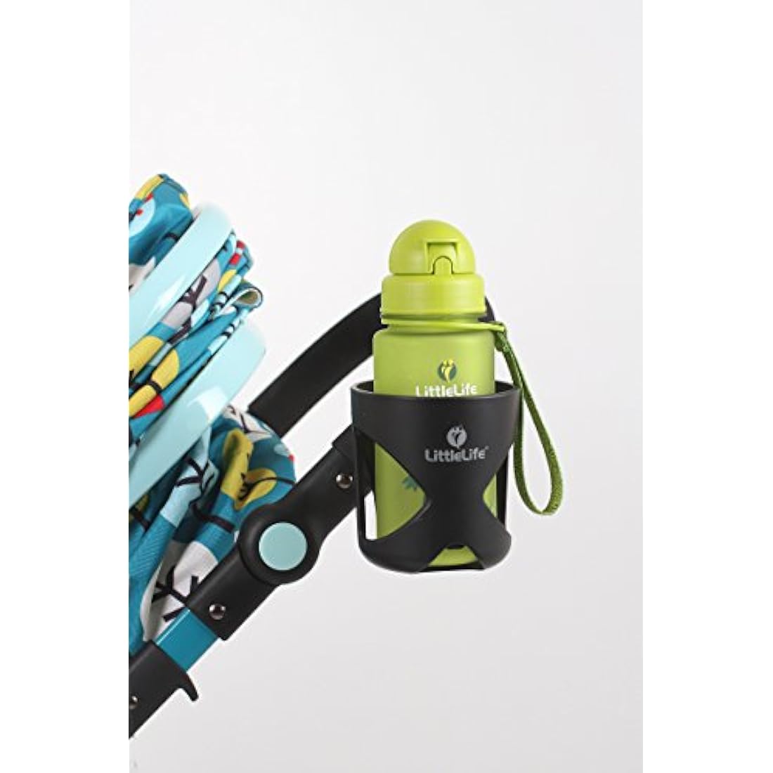 LittleLife Buggy And Pushchair Universal Cup Holder Adjustable Bottle Organiser for Stroller, Drink and Coffee Cup Holder