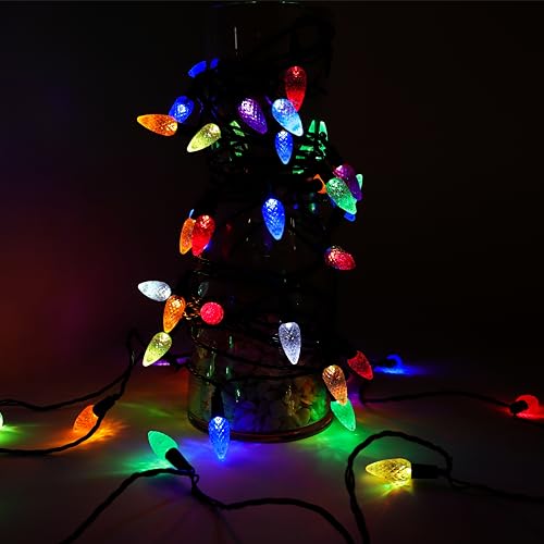 Christmas Concepts 200 Multi Colour Pinecone Lights with Twinkling Effect - Christmas Lights
