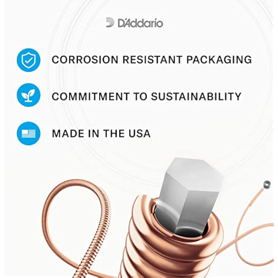 D'Addario Guitar Strings - Phosphor Bronze Acoustic Guitar Strings - EJ41 - Rich, Full Tonal Spectrum - For 12 String Guitars - 09-45 Extra Light 12-String