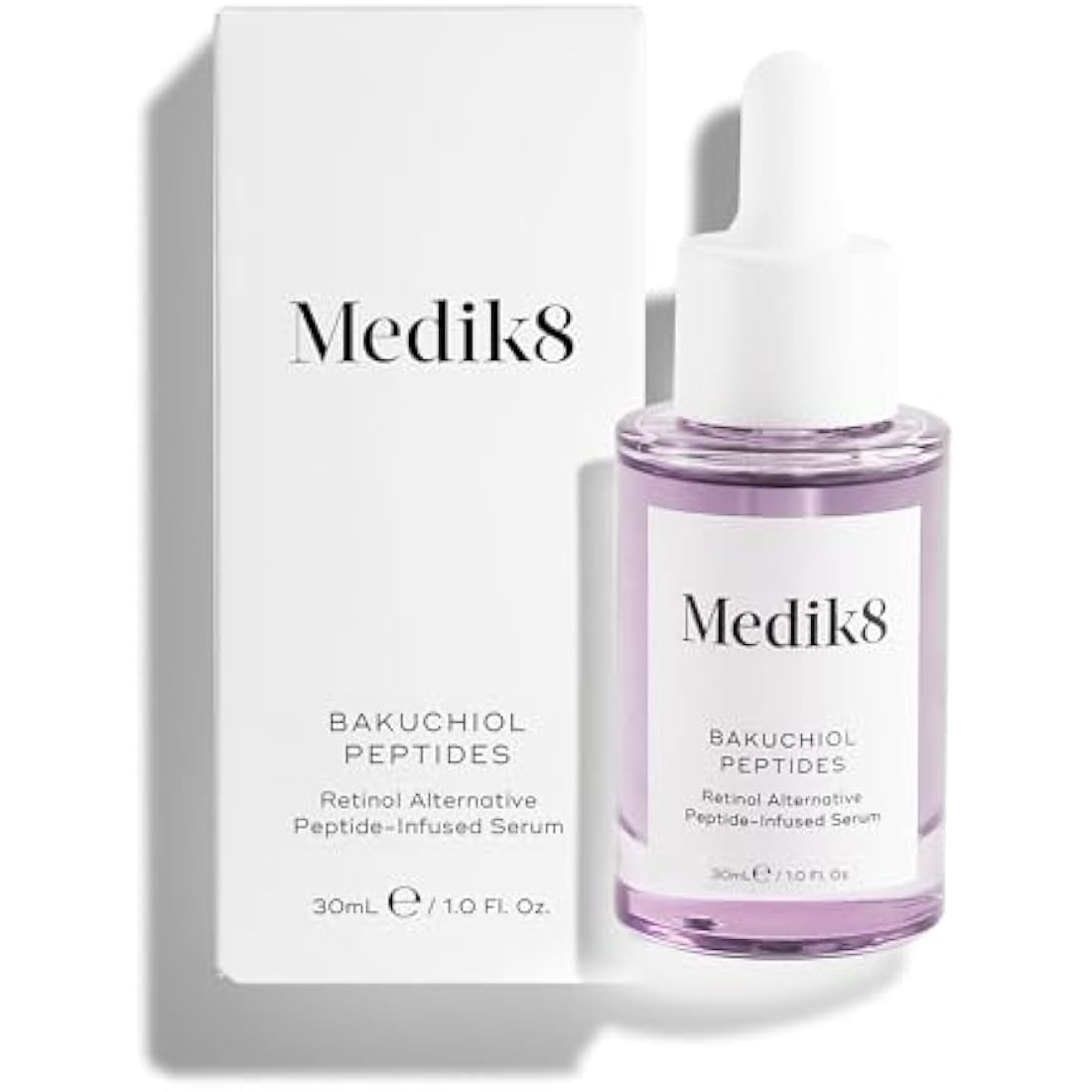 Medik8 Bakuchiol Peptides - Retinol Alternative Peptide-Infused Serum - 1.25% Bakuchiol - Plant-Based Retinol Alternative - 30ml
