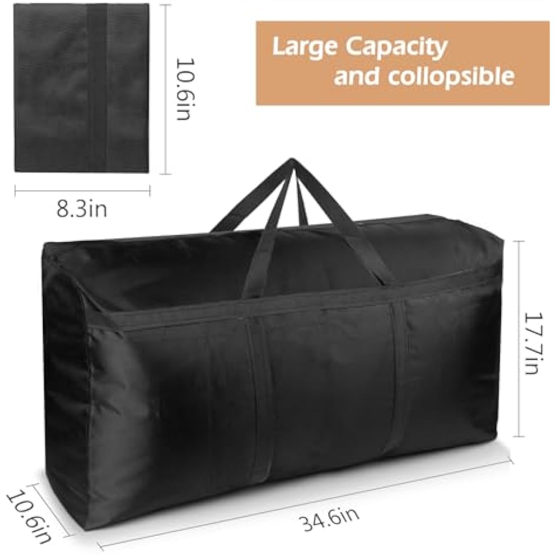 SUOHINAO 3 Pack 120L Large Storage Bags,Strong Packing Boxes for Moving House,Large Moving Boxes for Clothes,Duvet,Bedding,Moving Home,Blankets
