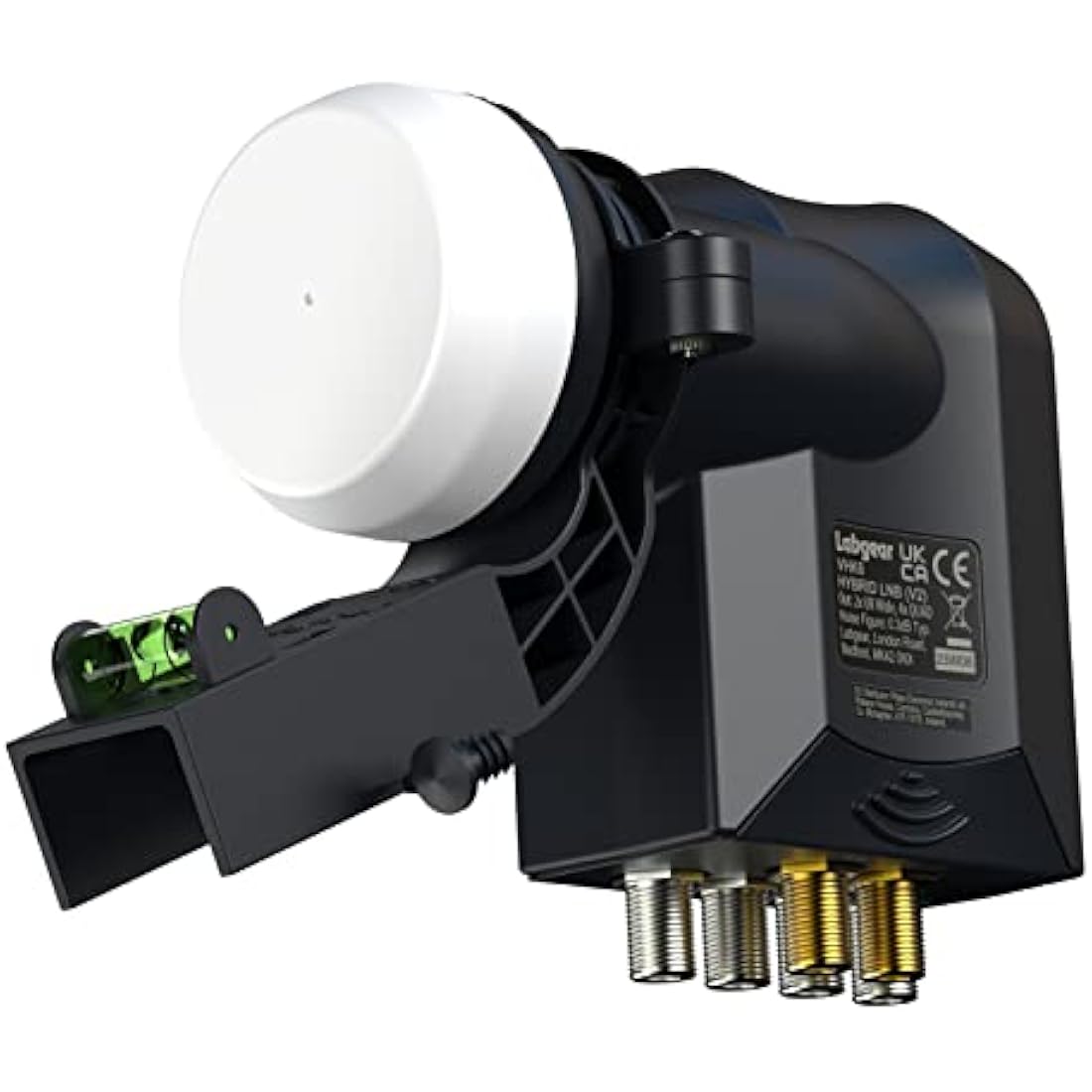 labgear Hybrid LNB 6 Output Hybrid LNB | 2 x Wideband + 4 x Quad | For use with Sky Q, Sky+, SkyHD or Freesat