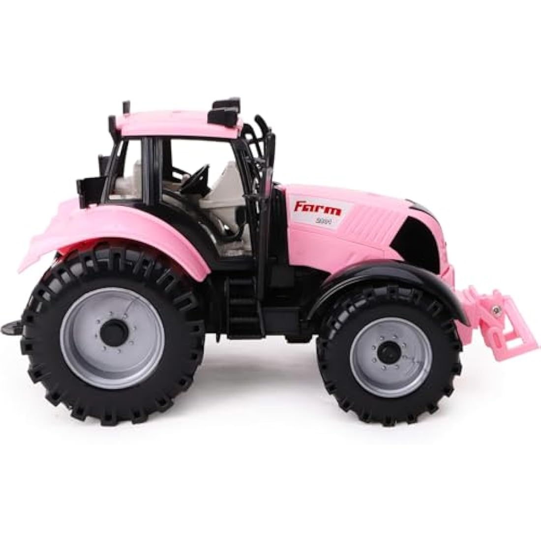 Toyland® Friction Powered Farm Tractor With Opening Bonnet - Available In Pink, Blue, Red & Green (Pink)