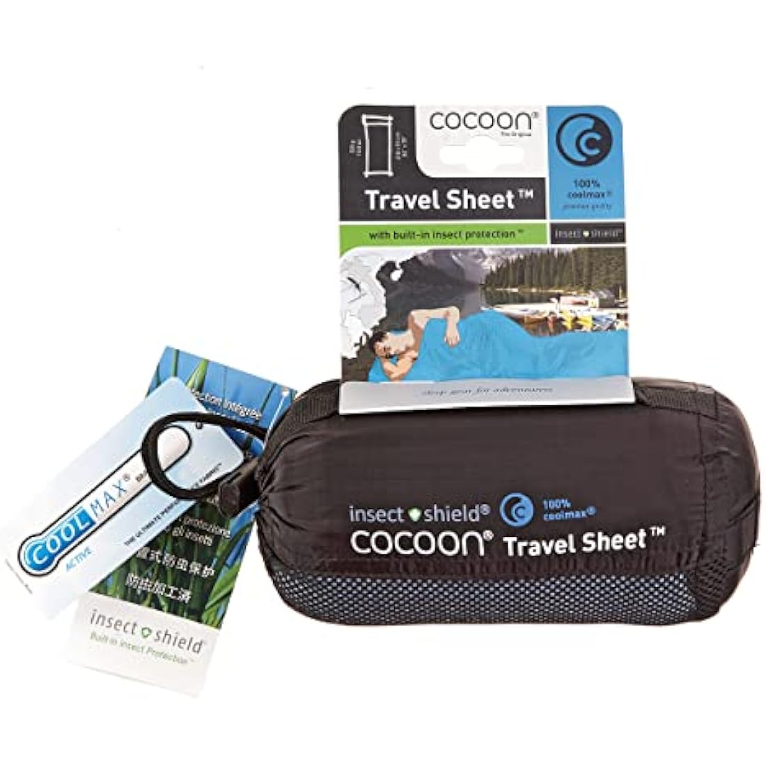 Cocoon Microfaserschlafsack TravelSheet Insect Shield Line - Coolmax