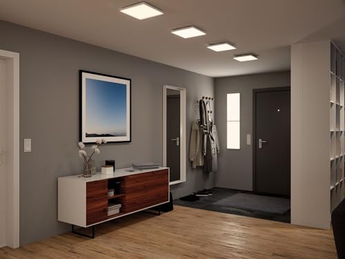 Paulmann 79823 Velora LED Panel Rectangular incl. 1x26 watt Ceiling lamp White matt Light Panel Metal Ceiling Light 3000 K